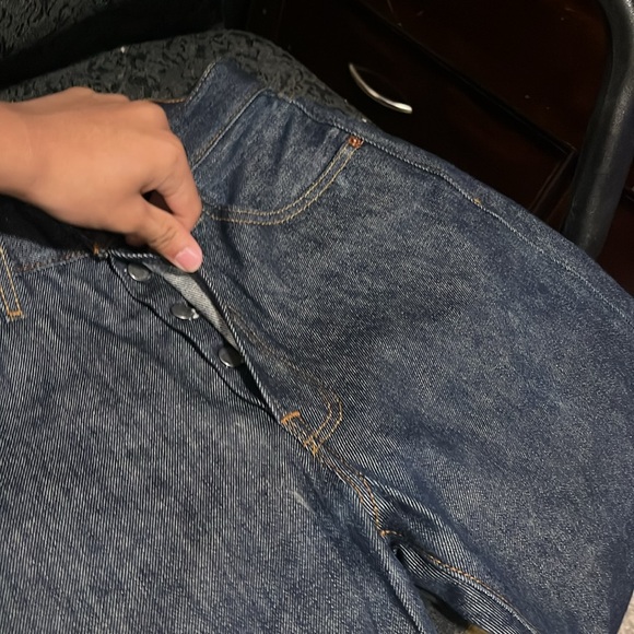 -RARE-BLANK TAG- LEVIS 501 RAW DENIM INDIGO SHRINK TO FIT -mint condition- - Picture 2 of 3